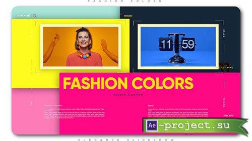 Videohive: Fashion Colors Elegance Slideshow - Project for After Effects