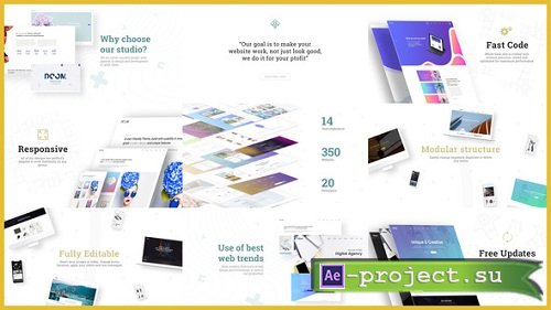 Minimal Website / Agency Presentation - Project for After Effects (Videohive)
