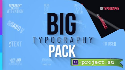 Videohive: Big Typography Pack - Project for After Effects 