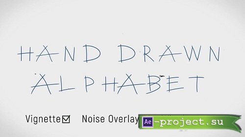 Hand Drawn Alphabet 70350 - After Effects Templates