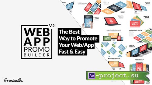 Videohive: Web App Promo Builder - Project for After Effects 