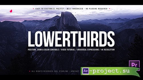 Videohive: Elegant Lower Thirds for Premiere - Premiere Pro Templates 