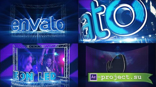 Videohive: LED Neon Screen - Project for After Effects 