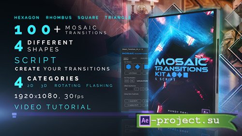 Videohive: Mosaic Transitions Kit - Project for After Effects 