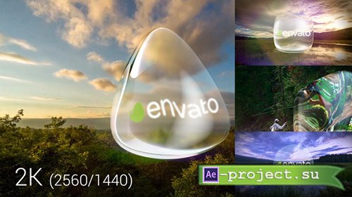 Videohive: Glass Logo And Transitions - Project for After Effects 
