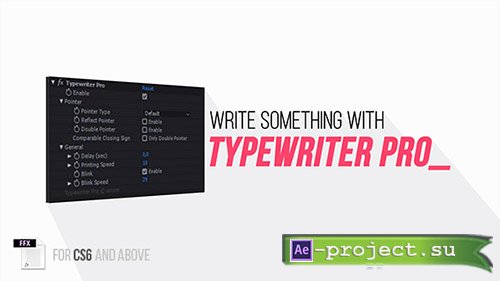 Videohive: Typewriter Pro - After Effects Presets 