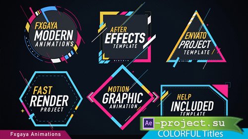 Videohive: Colorful Titles 22009789 - Project for After Effects 
