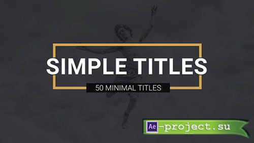 Videohive: Simple Titles l Lower Thirds - Project for After Effects 