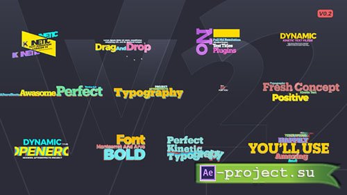 Videohive: Kinetic Text V2 - Project for After Effects 