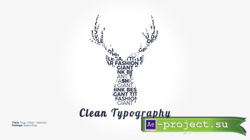 Videohive: Clean Typography 20645969 - Project for After Effects 