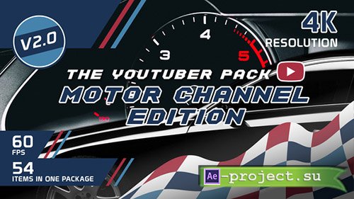 Videohive: The YouTuber Pack - Motor Channel Edition V2.0 - Project for After Effects 