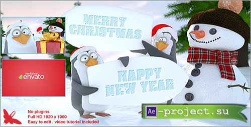 Videohive: Christmas Penguins - Project for After Effects 