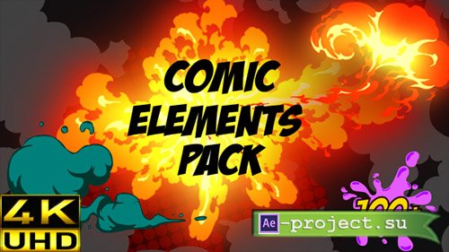 Videohive: Comic Fx Pack - Motion Graphics & ae 