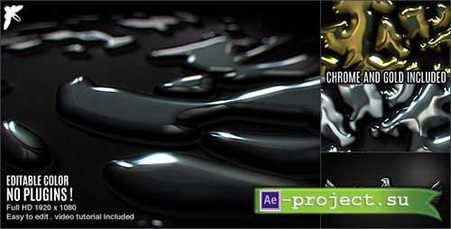 Videohive: Chrome Liquid Logo - Project for After Effects 