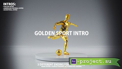 Videohive: Golden Sport Intro - Project for After Effects 