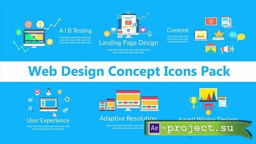 Web Design Concept Icons Pack 71 - After Effects Templates