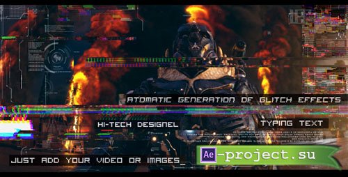 Videohive: Glitch Auto Generation and Typing - Project for After Effects 
