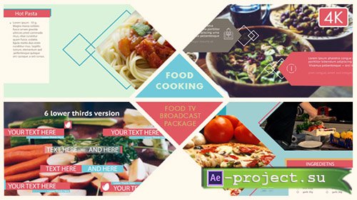 Videohive: Food Broadcast Package - Project for After Effects 