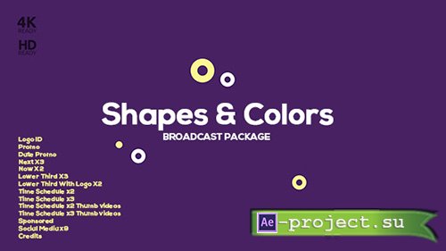 Videohive: Shapes and Colors Broadcast Package - Project for After Effects 