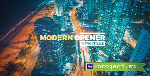 Videohive: Modern Opener With Titles - Project for After Effects 