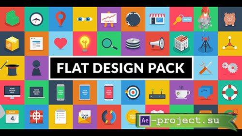Videohive: Flat Design Pack - Project for After Effects 