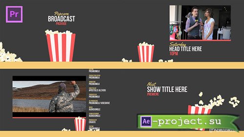 Videohive: Popcorn Broadcast Package Essential Graphics | Mogrt - Premiere Pro Templates 
