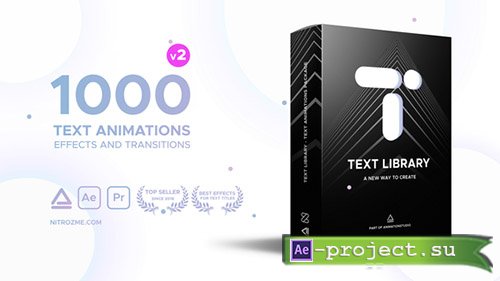 Videohive: Text Library - Handy Text Animations V 1.2 - After Effects Add Ons & Project 