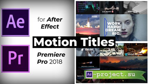 Videohive: Motion Titles 21487267 - Project for After Effects 
