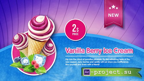 Videohive: Ice Cream Menu - Project for After Effects 