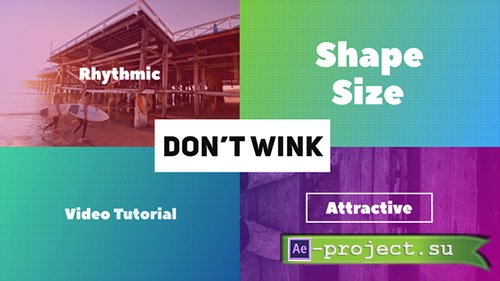 Videohive: Don't Wink - Typographic Intro - Project for After Effects 