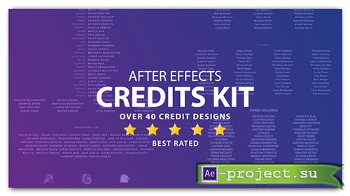 Videohive: Cinema Film Credits Pack - Project for After Effects 