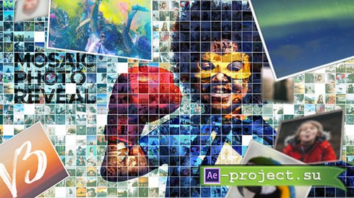 Videohive: Mosaic Photo Reveal V3 - Project for After Effects 