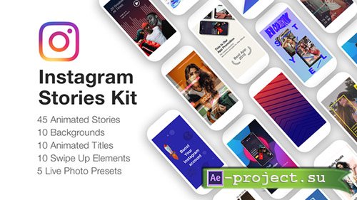 Videohive: Instagram Stories Kit // Instagram Story Pack - Project for After Effects