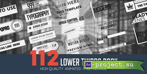 Videohive: Lower Thirds Pack 21165659 - Project for After Effects