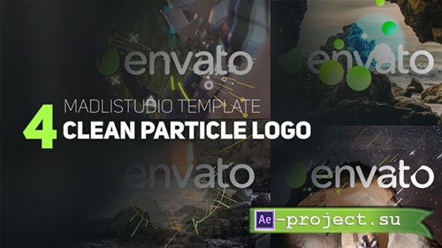 Videohive: 4 Clean Particle Logo - Project for After Effects 