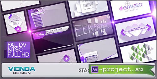 Videohive: Stack Broadcast Package - Project for After Effects 