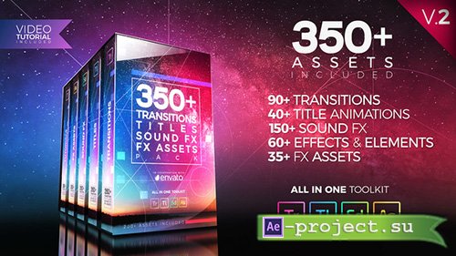 Videohive: 350+ Pack: Transitions, Titles, Sound FX - Premiere Pro Templates 