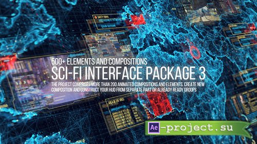 Videohive: Sci-fi Interface HUD Package 3 - Project for After Effects