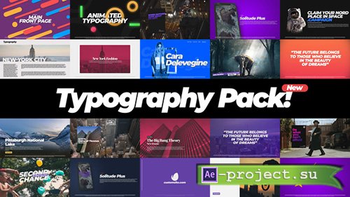 Videohive: Typography Pack 22386437 - Project for After Effects 