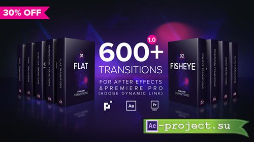Videohive: Pixelland transitions Pack - Project for After Effects 
