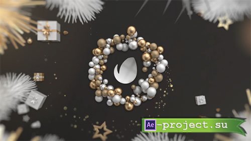 Videohive: Gold Christmas Logo - Project for After Effects 
