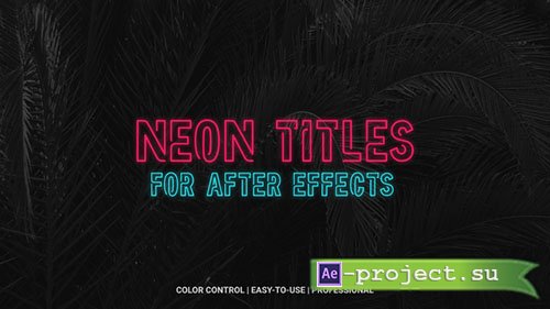 Videohive: Neon 21058953 - Project for After Effects 