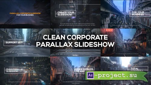 Videohive: Clean Corporate Parallax Slideshow - Project for After Effects 