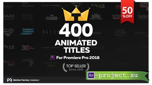 Videohive:  TypoKing | Animated Titles & Kinetic Typography Text for Premiere Pro 