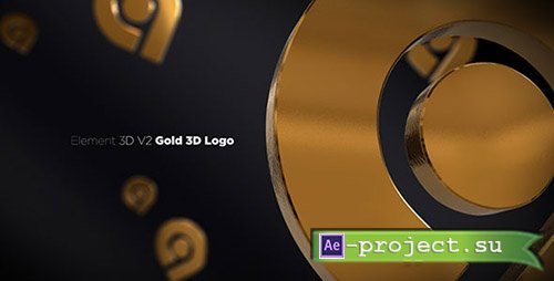 Videohive: Gold 3D Logo Opener - Project for After Effects 