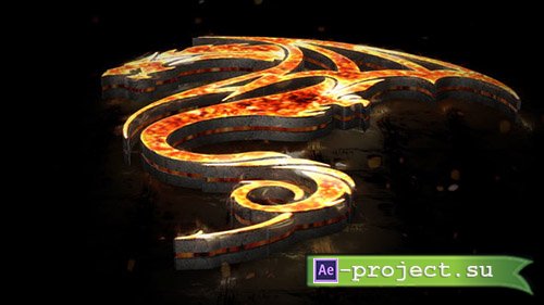 Videohive: Flames 3D Logo - Project for After Effects 