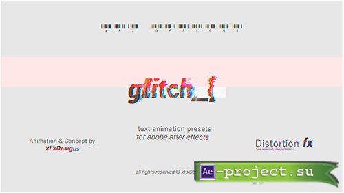 Videohive: Project-x Glitch Text Maker - Project for After Effects 