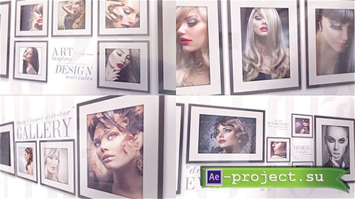 Videohive: Elegant Photo Gallery On The Wall - Project for After Effects 