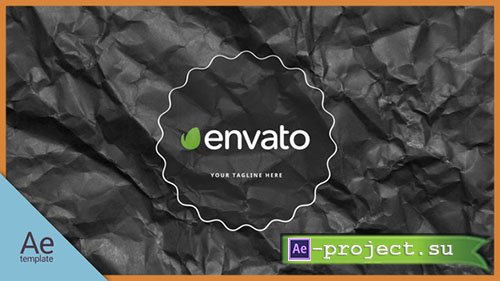 Videohive: Black Paper Logo - Project for After Effects 