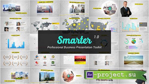 Videohive: Smarter  Business Presentation & Infographics Toolkit - Project for After Effects 
